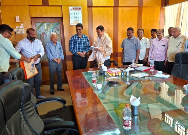 Felicitation by Lokmanya Bank Executive officer